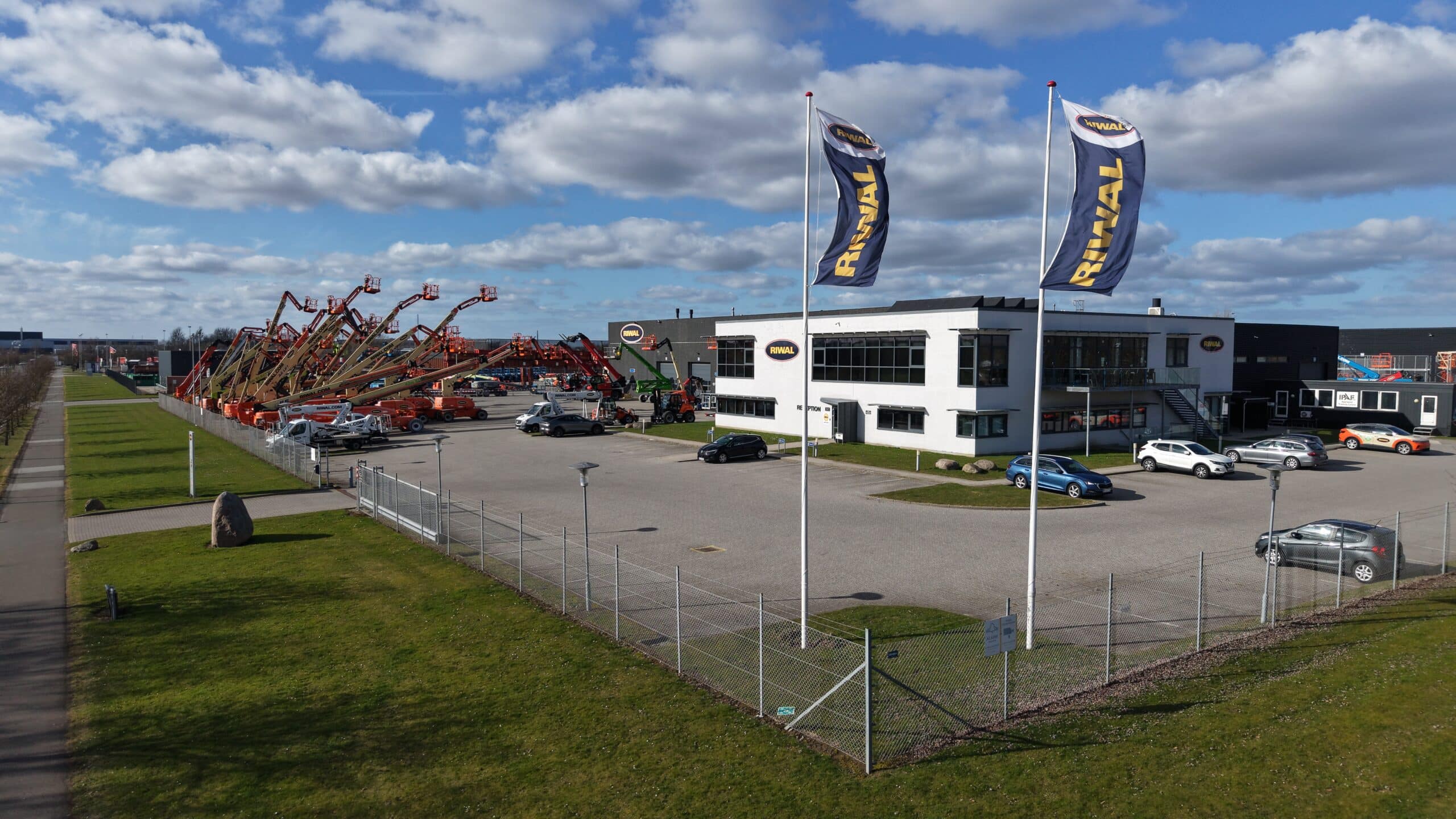 2D-ortofoto af Riwal-grunden fotograferet med drone